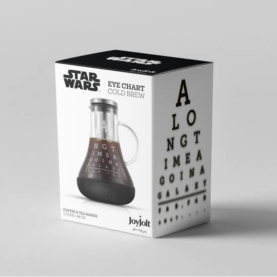 JoyJolt® Star Wars™ 48oz. Eye Chart Cold Brew Glass Pitcher